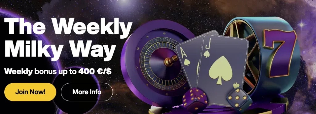 Just Casino Weekly Match Promotion