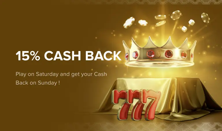 Cashback Bonus up to 15% on VIP Arab Club.