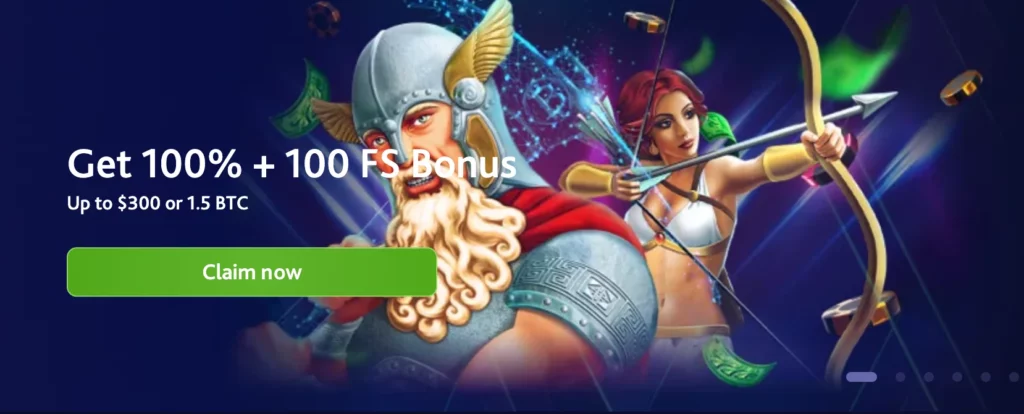 Casino 7Bit Welcome Bonus 300% + Up To 1.5 BTC/300 USD + 100 Free Spins.