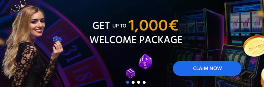 Slotimo Casino Welcome Package 100% Up To €1000.