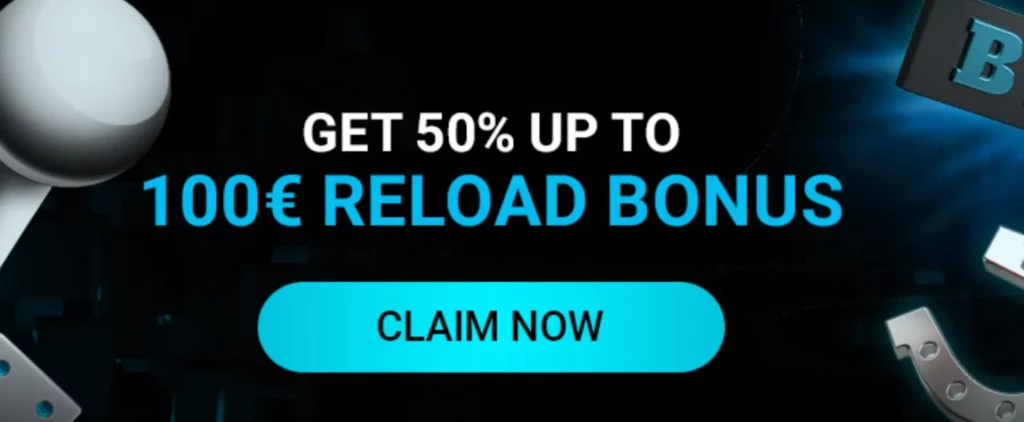 Reload Bonus at Silverplay Casino 50% Bonus up to 100€