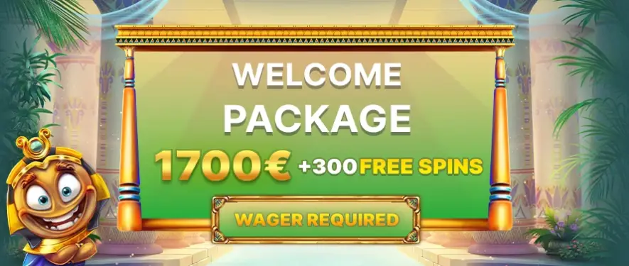 Wagering Welcome Casino Bonus 600% up to €1,700 with 300 Free Spins