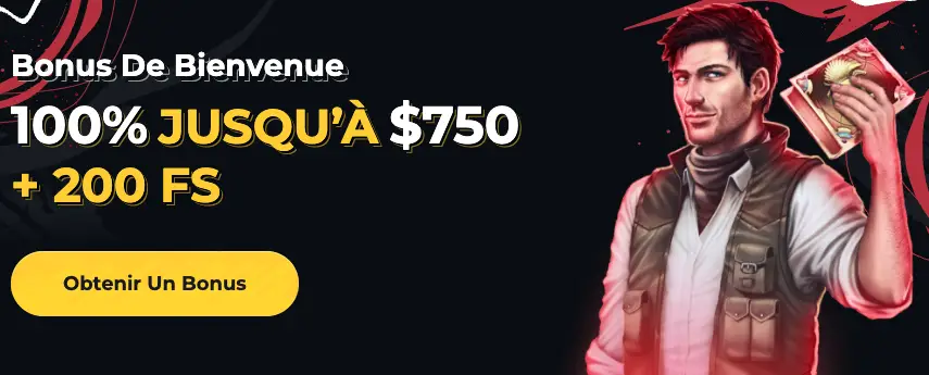 Bonus de bienvenue du Casino Boomerang : 500 € + 200 tours gratuits