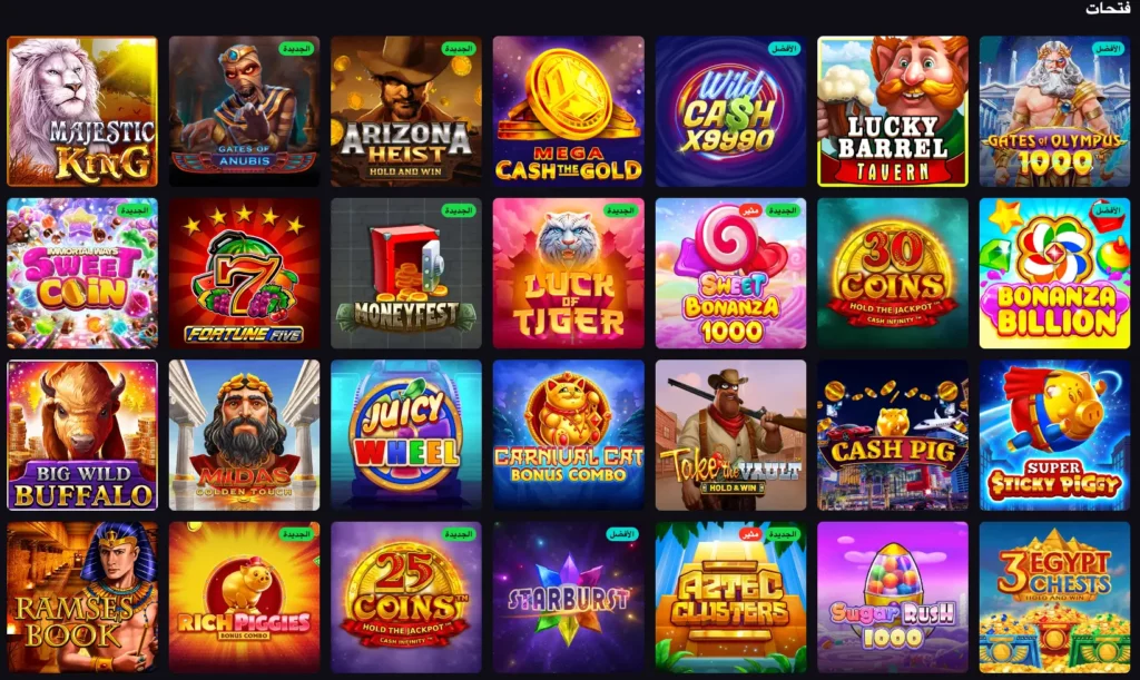 تحتوي ردهة ألعاب كازينو Rooster Bet ماكينات قمار شهيرة.