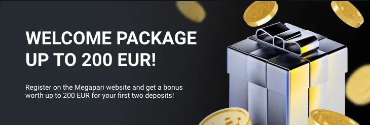 Megapari Welcome Casino Bonus 200 USD