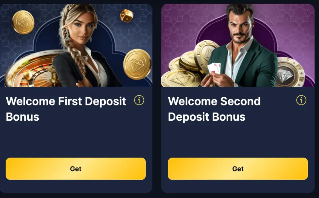 Screenshot of JawharaBet welcome bonus package for Arab players.